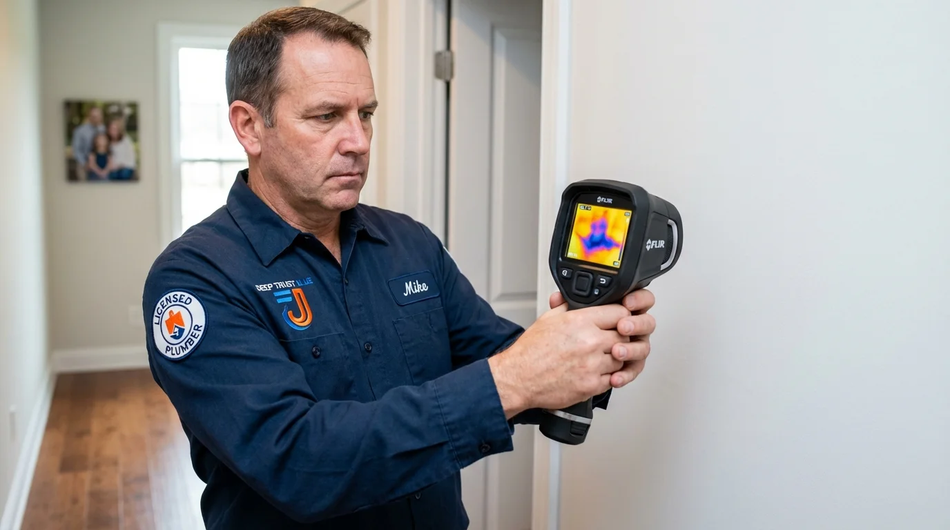 Thermal imaging leak detection by Johns Plumbing LLC in Ballston Spa